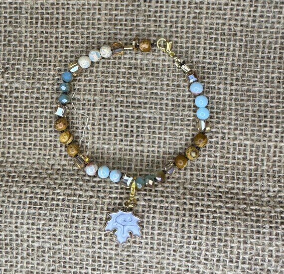 Maple Leaf Collection - The Tiger's Eye Jasper Bracelet