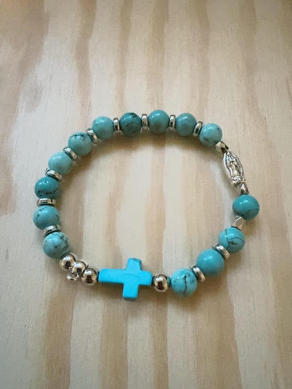 Rosary Collection - Turquoise Rosary Bracelet