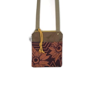 petit sac à bandoulière - sac à main végétalien - go bag • sac à bandoulière en toile - tournesols - avantages Ukraine