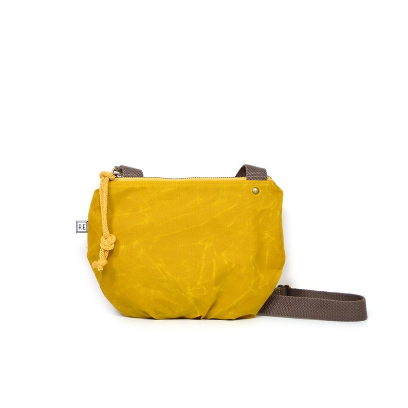 •DATE PURSE - CONEFLOWER• waxed canvas crossbody
