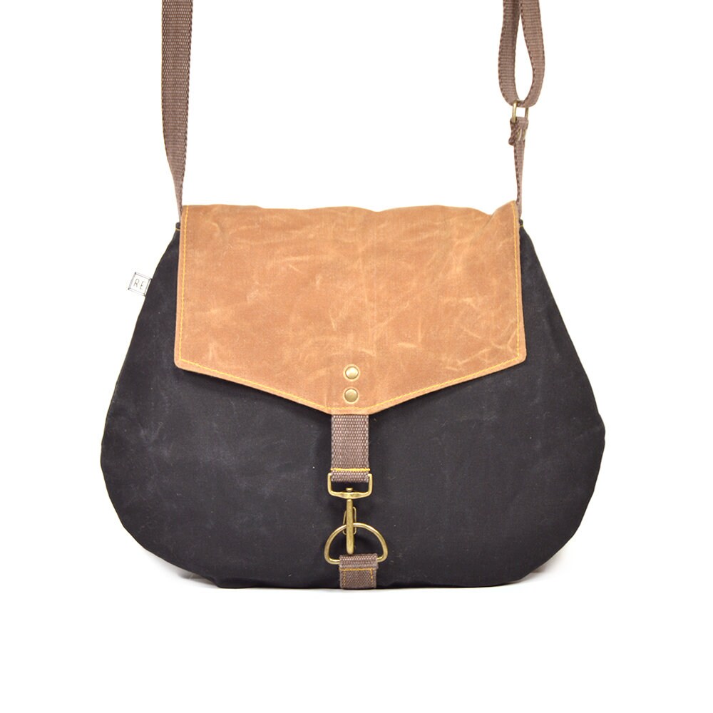 •SATCHEL - MAYAPPLE• waxed canvas crossbody