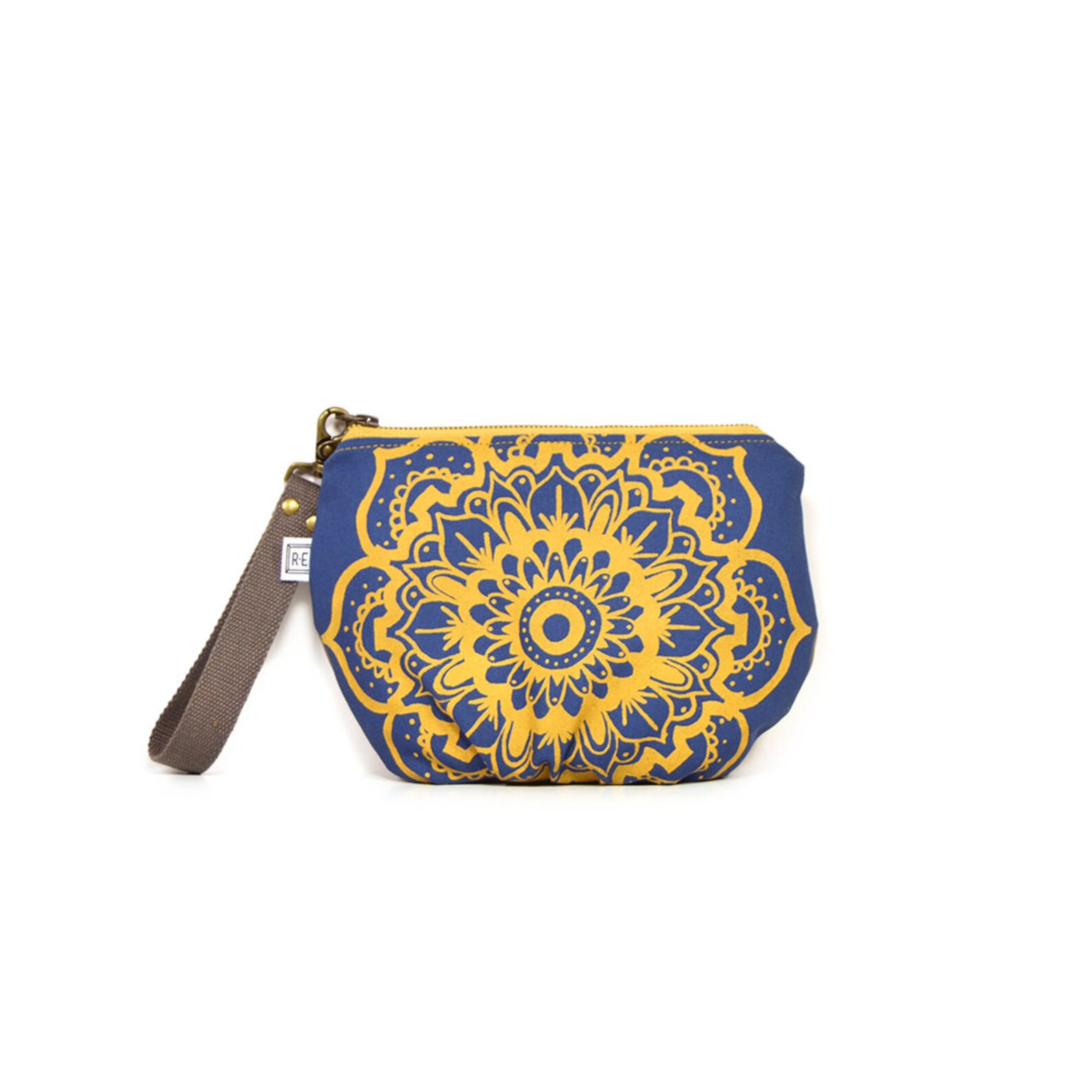 Wristlet Clutch Vegan Clutch Canvas Wristlet Floral Etsy