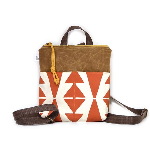 Waxed Canvas Backpack Etsy