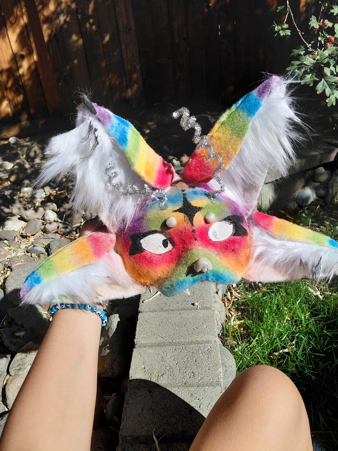 READ DESC | Rainbow Alien Cat Mask! - Etsy