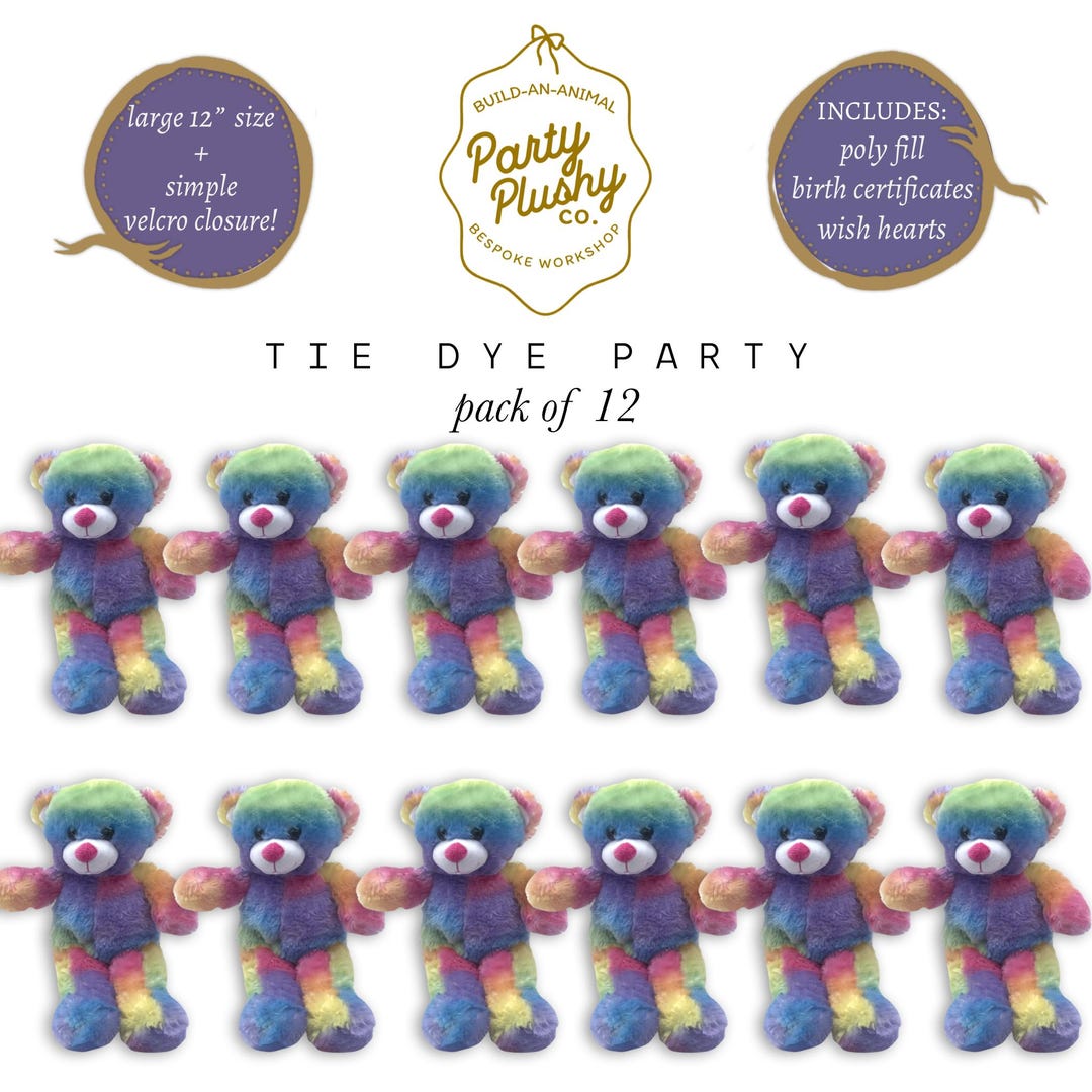 Build-an-animal Party Kit, 12 Unstuffed Animals, Build a Stuffy Kit, No ...