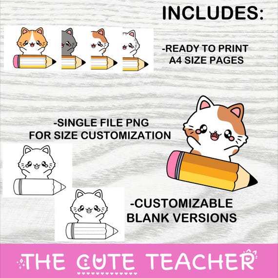 30 Etichette Indirizzo Reso Personalizzate Gatti Carini - Foto 4