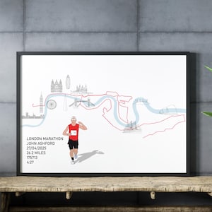 Personalisierter London Marathon Druck (digitale Datei)
