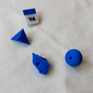 Climbing Hold Pins - Unique Rock Climber Gift - Miniature Climbing Holds for Backpacks, Jackets, or Hats - Outdoor Enthusiast Accessories