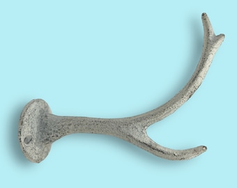 Perchero rústico de asta de hierro fundido