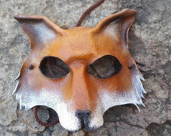 Fox Mask in Leather