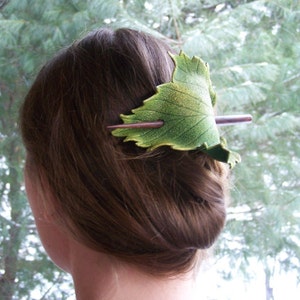 Green Sycamore Leaf Hair Cup image 3
