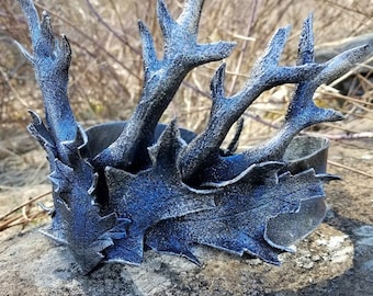 Leather Twig Crown in Winter