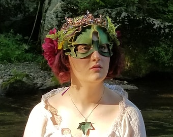 Gingko Leaf Leather Mask