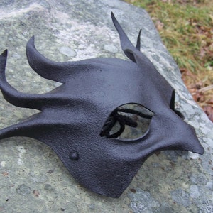 Black Wicked Leather Mask