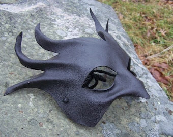 Black Wicked Leather Mask