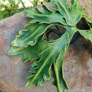 White Oak Leaf Green Man Mask image 4