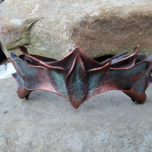 Leather Pixi Crown in Brown image 3