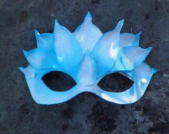 Blue Lotus Leather Mask