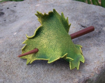 Green Sycamore  Leaf Hair Cup