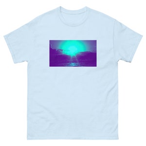 Ocean Sunset blue Men&#39;s classic tee