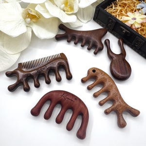 Customized wooden massage comb,Solid Wood Gua Sha Tool,Face Massage Comb,Multifunction Massage Comb,Mother&#39;s Day gift,wedding gift