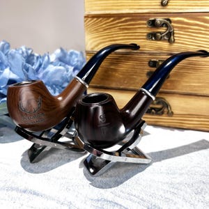 personalization Wooden Smoke Pipe,  Customized Groomsman  Gift, The best gift for a father, for a man, The perfect gift for smokers