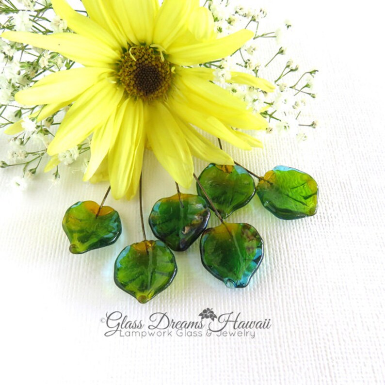 Vintage Miriam Haskell Glass Leaf Headpins On Wire – Tiara Findings #1431 (Made In Japan)