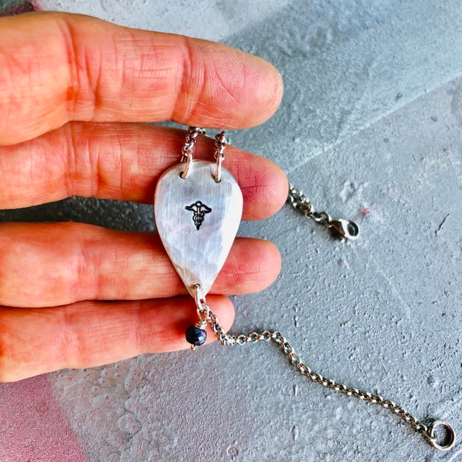 Medical Alert Bracelet Medical ID Bracelet Teardrop Bracele Etsy