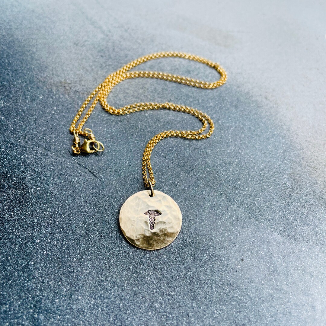 Medical Alert Necklace Medical ID Necklace Gold Medical ID Etsy