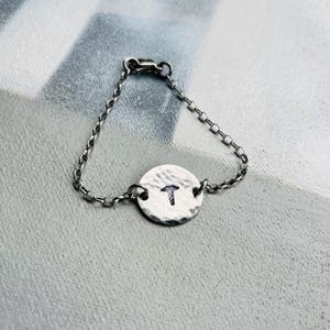 Custom Medical Alert Bracelet: Stainless Steel Circle Charm