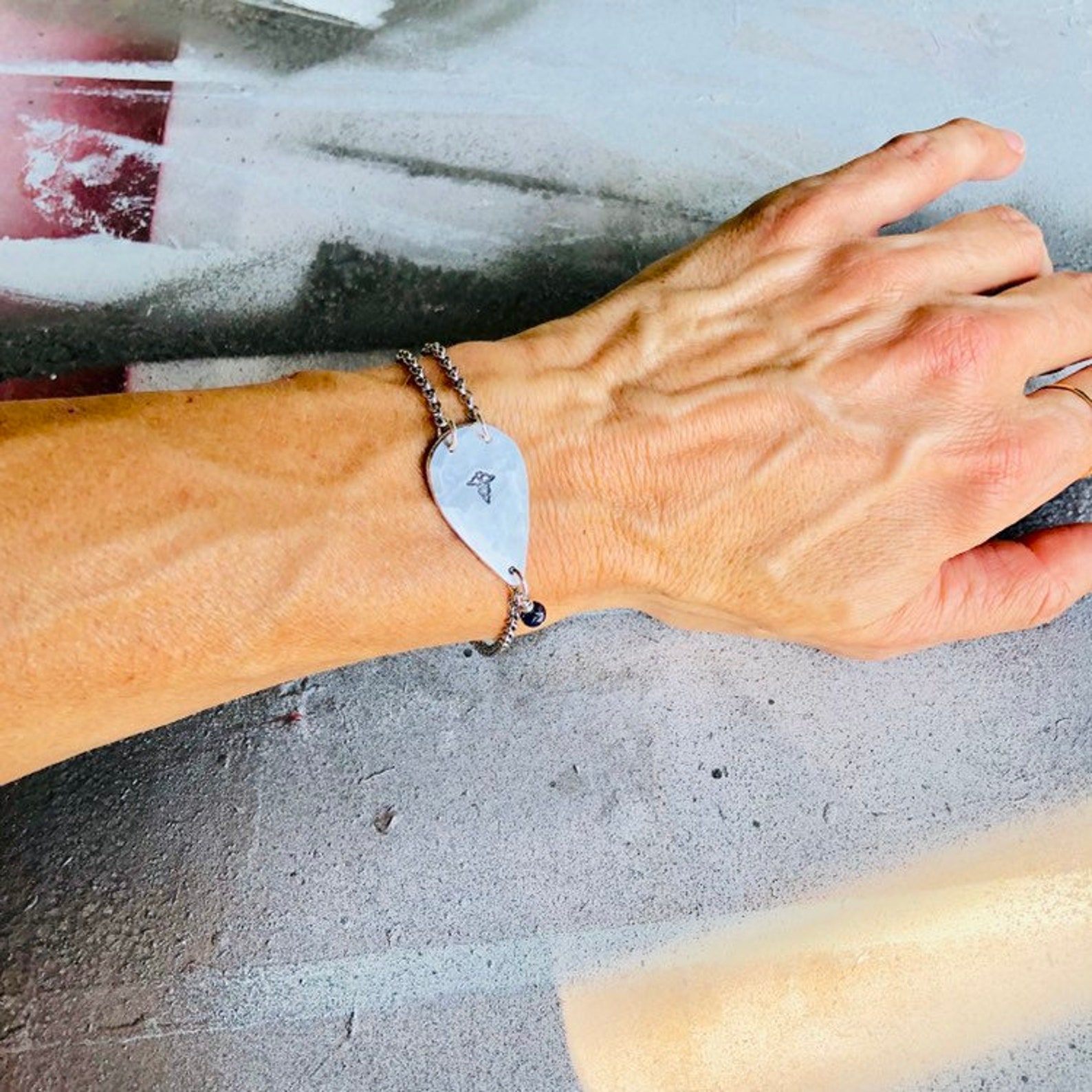 Medical Alert Bracelet Medical ID Bracelet Teardrop Bracele Etsy