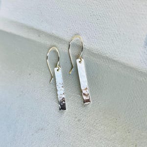 Bar Earrings, Gold Bar Earrings, Silver Bar Earrings, Vertical Bar Earrings, Silver Vertical Bar Earrings, Minimalist Earrings