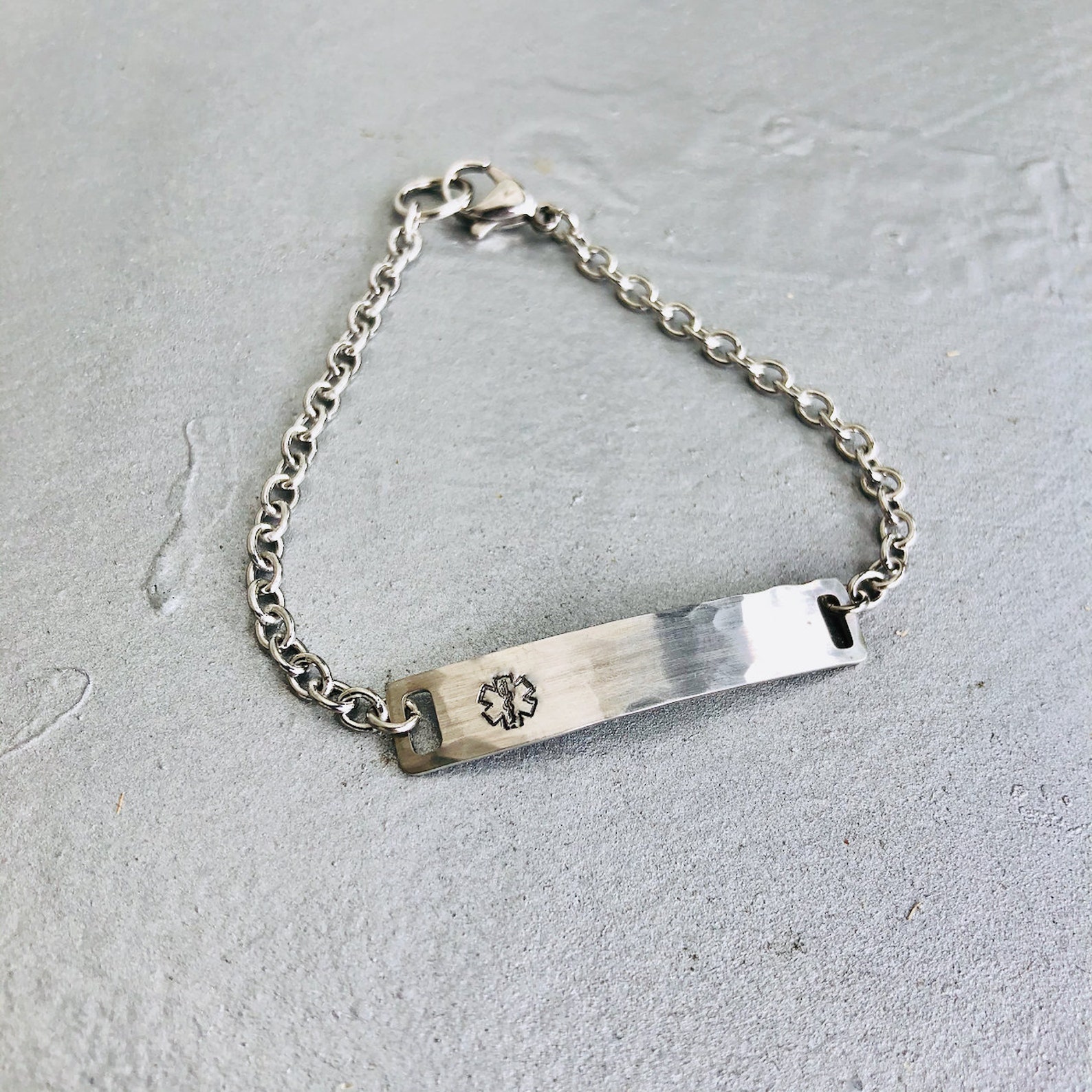 Medical Alert Bracelet Custom Medical ID Bracelet Stainless Etsy