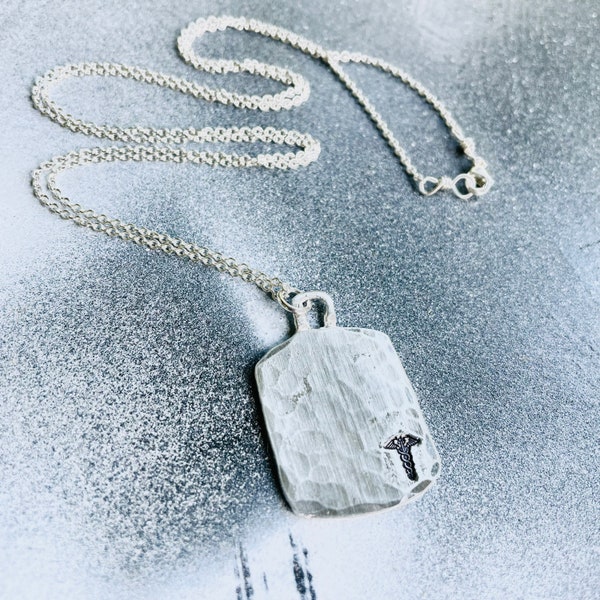 Collar de identificación médica, collar de alerta médica, collar de etiqueta de perro, etiqueta de alerta médica, identificación médica unisex