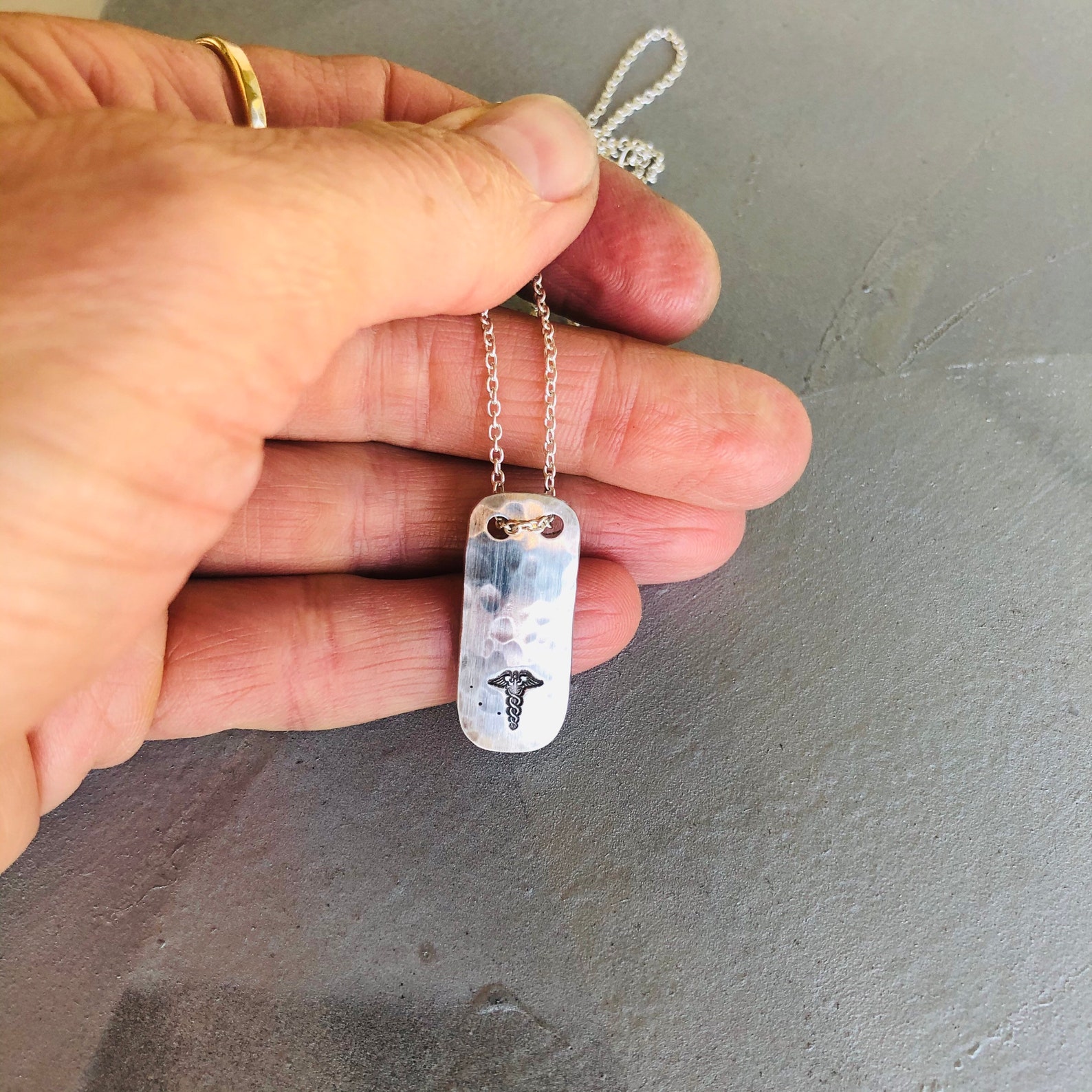 Medical Alert Necklace Medical ID Necklace Personalized Etsy