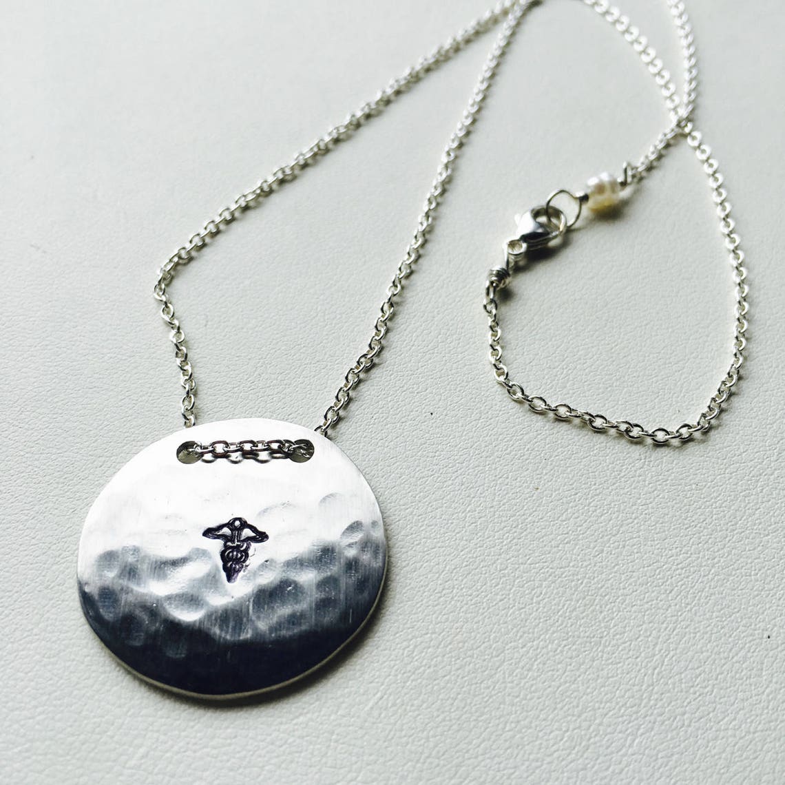 Medical Alert Necklace Silver Medical Alert Necklace Medical Etsy