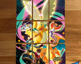 Pokémon Ascended Heroes Binder Page Set | Mega Evolutions Full Art Custom TCG Dividers