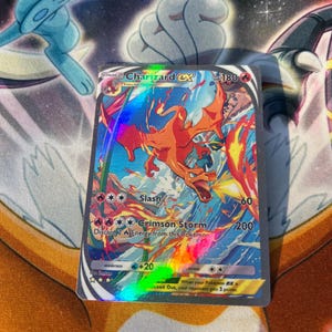 Custom Charizard EX Card - Regular & Shiny Variants | Physical Pokémon TCG Pocket Holofoil Art for Collectors