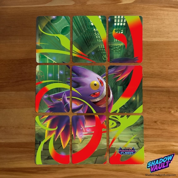 pokemon double blaze booster box Mega Gengar Pokemon Card Holographic Credit Card Holographic Credit Card  Skin – Anime Town Creations
