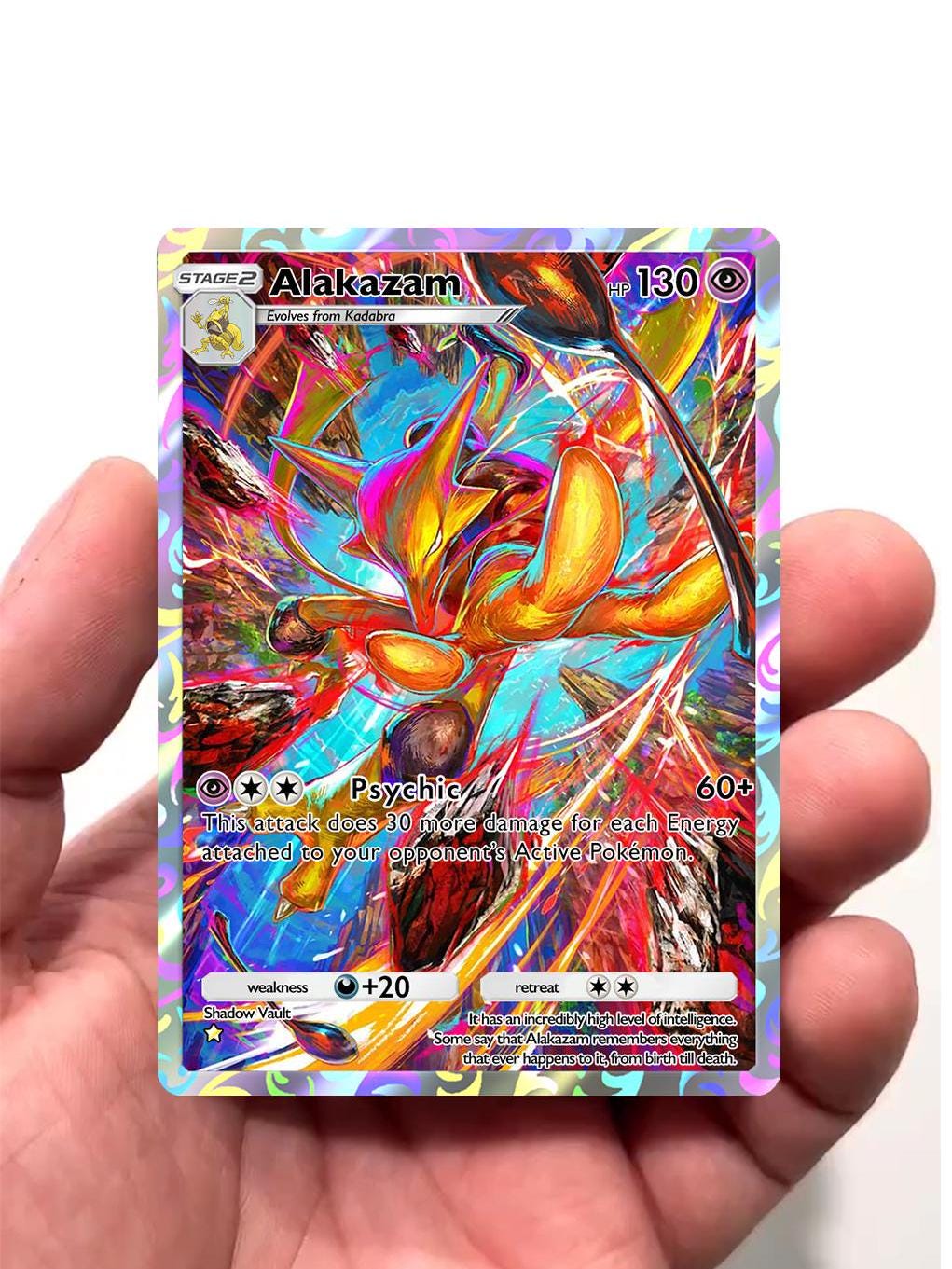 Custom Alakazam Full Art Card - Regular | Physical Pokémon TCG