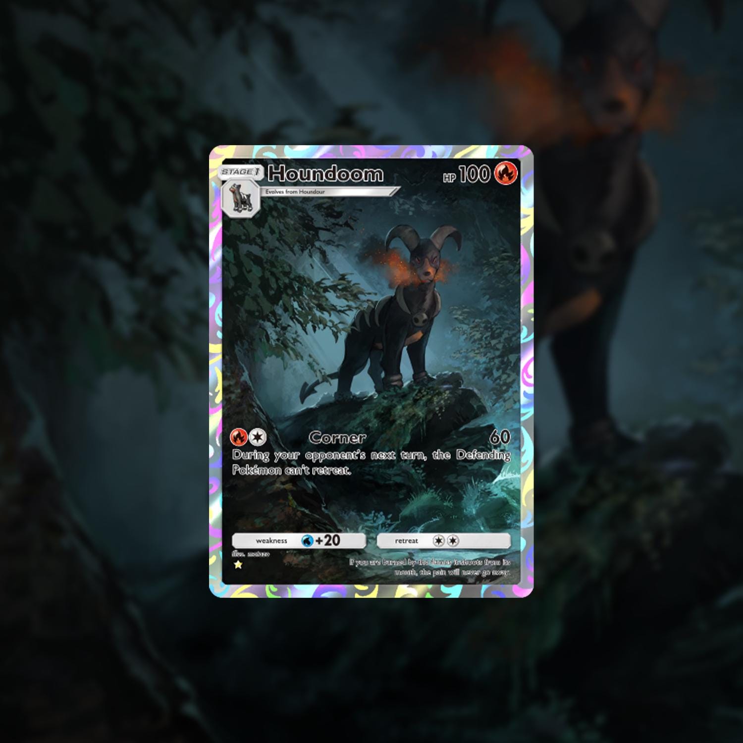 Custom Houndoom Full Art Card - Regular | Physical Pokmon TCG Pocket Holofoil Art for Collectors - Etsy Custom Houndoom Full Art Card - Regular | Physical Pokmon TCG Pocket Holofoil Art for Collectors - Etsy