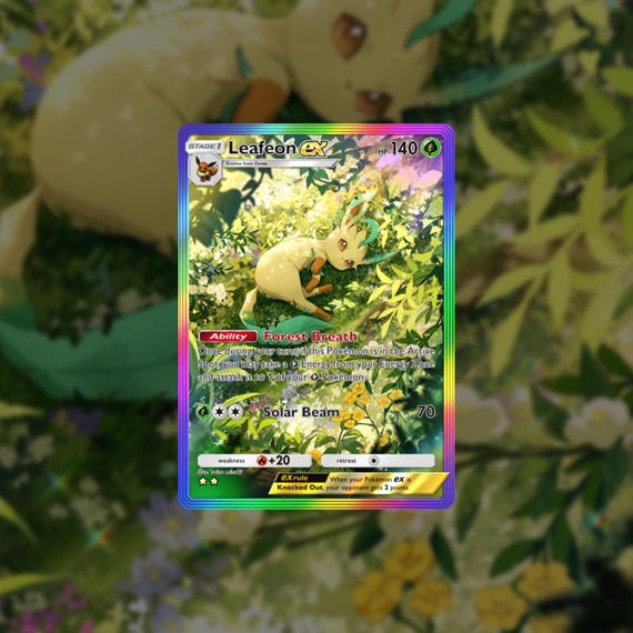 leafeon ex pokemon card Lillie's Clefairy ex Pokemon Battle Partners Korean 126/100
