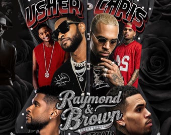 Usher Chris Brown Raymond & Brown Tour Corset, Concert Outfit Apparel