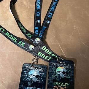 Personalized Chris Brown Keepsake Lanyard & Badge