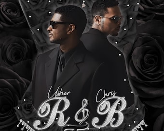 The R&B Concert Tour Corset, Chris/Usher Corset, Personalized Artist Corset