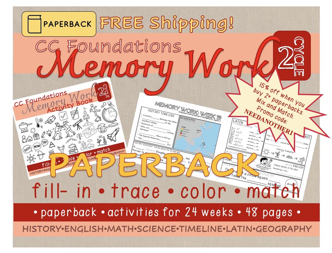 CC Cycle 2 Memory Workbook PAPERBACK | Classical Conversations ...