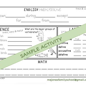 CC Cycle 1 Memory Work Worksheets | Classical Conversations Foundations ...