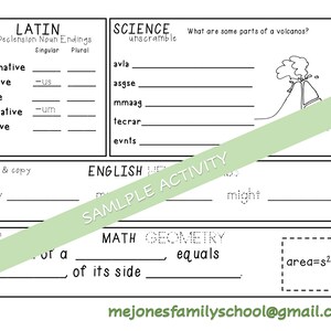 Classical Conversations Cycle 1, Memory Work Activities, Complete Cycle ...