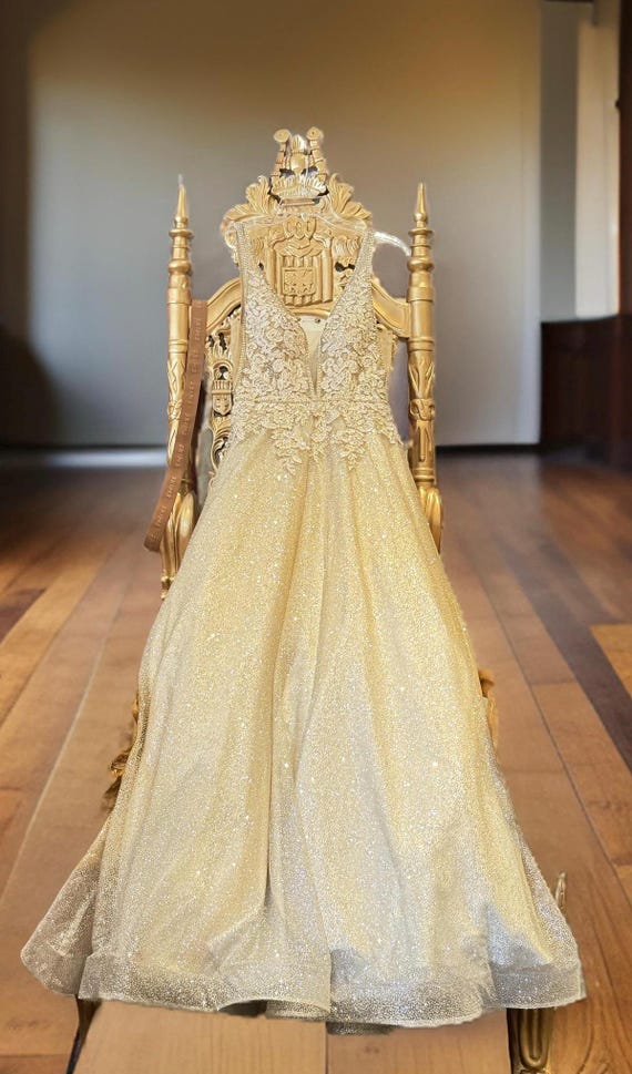 Gold cinderella dress online