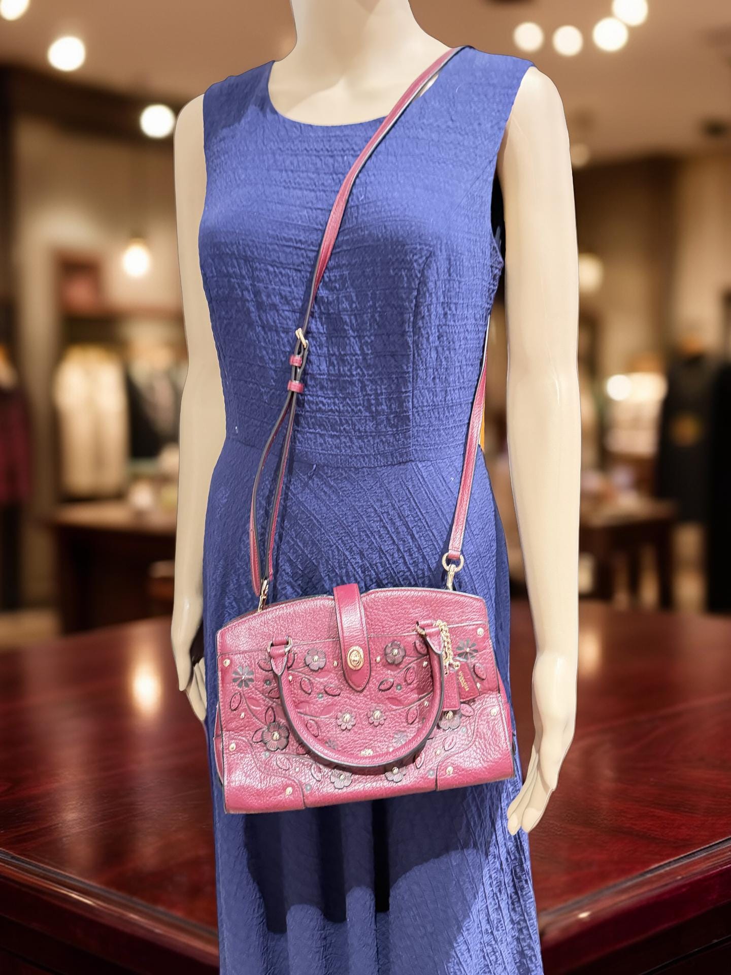 Coach Crossbody Bag Coach Purse With Flower Applique Coach Bug Handbag